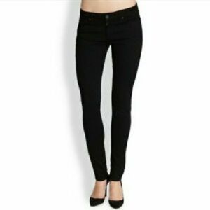 Paige Peg Super Skinny Black Jeggings 29